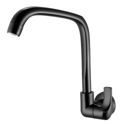 1168 F61 TORNEIRA COZINHA PAREDE PRETA FITT  