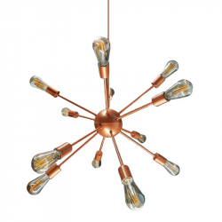 ENERLUX PENDENTE SPUTNIK ATOMO COBRE 12 HASTES (13000)