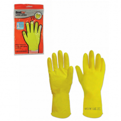 BESTFER LUVA LATEX MULTIUSO AMARELA P (BFH1577)