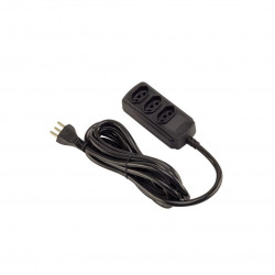 FORCELINE EXTENSÃO 3 TOMADAS TRIPOLAR 2,50MM 20A 5MT  PT (0180200333)