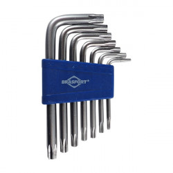 BRASFORT CHAVE TORX LONGA CROM. T9A T50 C/10PÇS (7835)