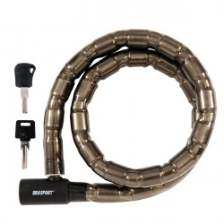 BRASFORT CADEADO P/ MOTO 22MMX1,20MT (7013)