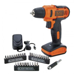 BLACK&DECKER PARAFUSADEIRA/FURADEIRA 12V ÍON LÍTIO MALETA 31ACESSORIOS BIV.(LD12SC)