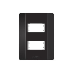 MECTRONIC LINHA BLACK 85036 PLACA 2 MODULOS DISTANCIADOS C/8PÇS