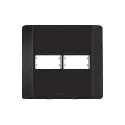 MECTRONIC BLACK 85038 PLACA 4X4 2 MODULOS DISTANCIADOS 5/PÇS