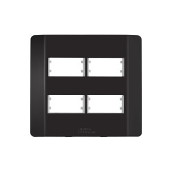 MECTRONIC BLACK 85041 PLACA 4 MODULOS DISTANCIADOS C/5PÇS