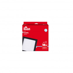 KIAN LUMINARIA DE LED BKL EMB.QD PRETA 18W (17822)