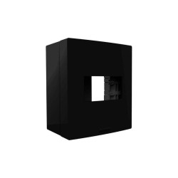 ALUMBRA PLACA+CAIXA DE SOBREPOR BLACK PIANO P/1MODULO SOBR.(85155)