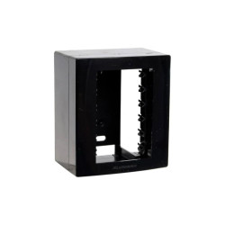 ALUMBRA PLACA+CAIXA DE SOBREPOR BLACK PIANO P/3 MODULO SOBR.(85157)