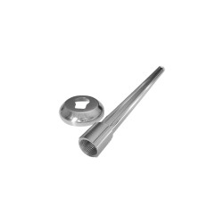 NOVO HORIZONTE BRAÇO CHUVEIRO ALUMINIO POLIDO 40CM (801030317)