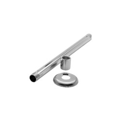 NOVO HORIZONTE BRAÇO CHUVEIRO ALUMINIO POLIDO 30CM (801030317)