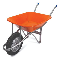 METALOSA CARRINHO PRÁTICO LARANJA PNEU CAMARA 3,25X8 60LTS (00120-A)