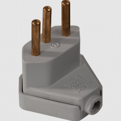 MECTRONIC 39001 PLUG TRIANG.CZ 2P+T 10A/250V