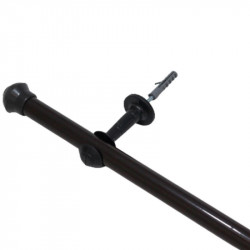 VARÃO CORTINA PRETO 3,00MT N°1 19MM