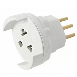 ELITE PINO ADAPTADOR 2P+T 20A BCO COD.389