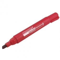 BRASFORT CANETA MARC. PERMANENTE PONTA GROSSA (VERMELHO) C/12PÇS (7856)