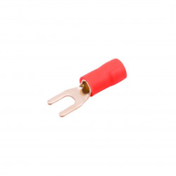 LUKMA TERMINAL PRE ISOLADO FORQUILHA 0,5X 1,50MM VERMELHO C/100PÇS (30020)