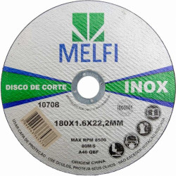 MELFI DISCO INOX (7 )180X1,6X22,23MM(10708)