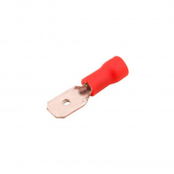 LUKMA TERMINAL PRE ISOLADO MACHO 0,5X1,50MM VERMELHO C/100PÇS (30023)
