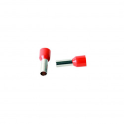 LUKMA TERMINAL PRE-ISOLADO PINO TUBOLAR 10MM VERMELHO C/100PÇS (30035)