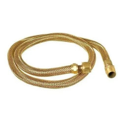 MANGUEIRA GAS MALHA FLEXIVEL DOURADA 1,20MT