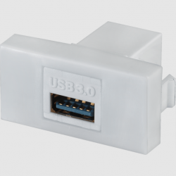 MECTRONIC 41007 PETRA MODULO USB 2.0 FEMEA X FEMEA BRANCO C/10PÇS
